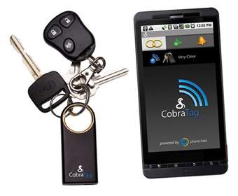 Cobra Tag находит ключи с помощью телефона и обратную операцию