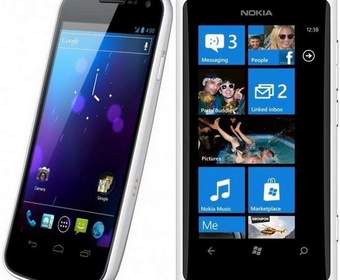 Белые Samsung Galaxy Nexus и Nokia Lumia 800
