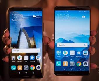 Телефоны Mate 10 от Huawei имеют большие экраны и поддержку ИИ