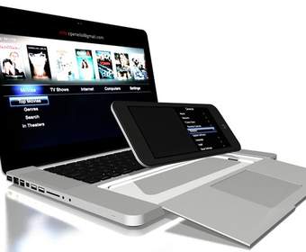 Прототип ноутбука Magic MacBook Pro и пульт iRemote